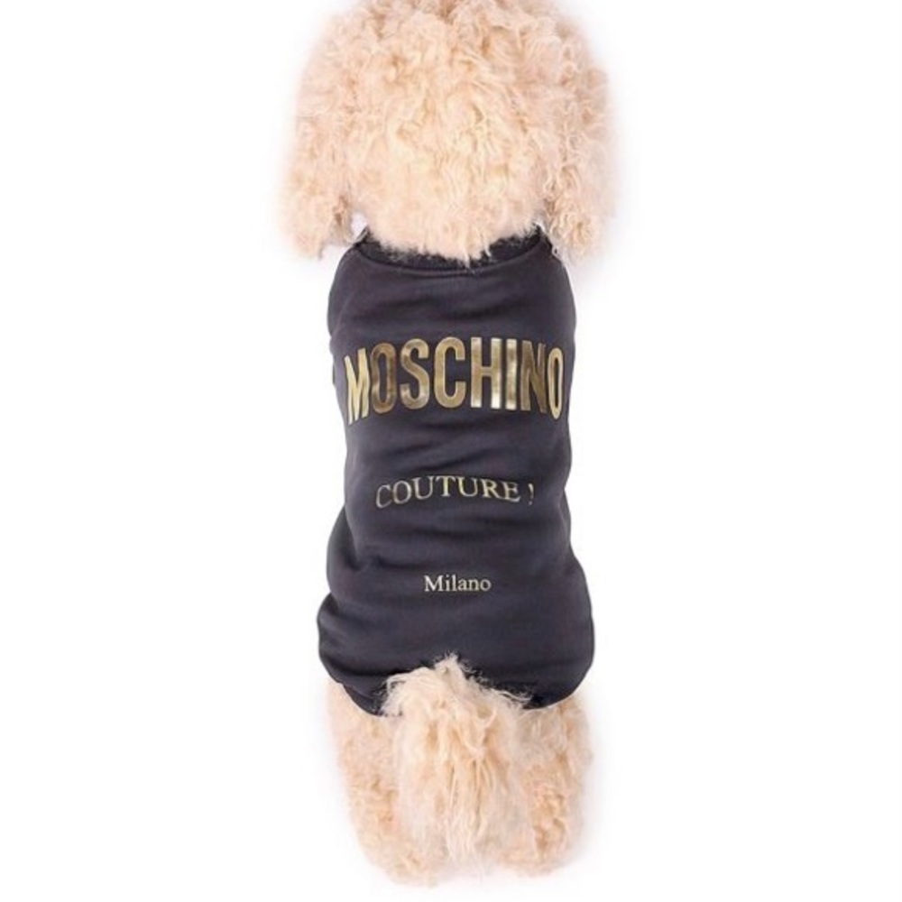MOSCHINO Jersey Logo Dog T-Shirt